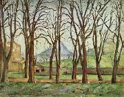 Paul Cezanne Chestnut Trees at the jas de Bouffan Sweden oil painting artist